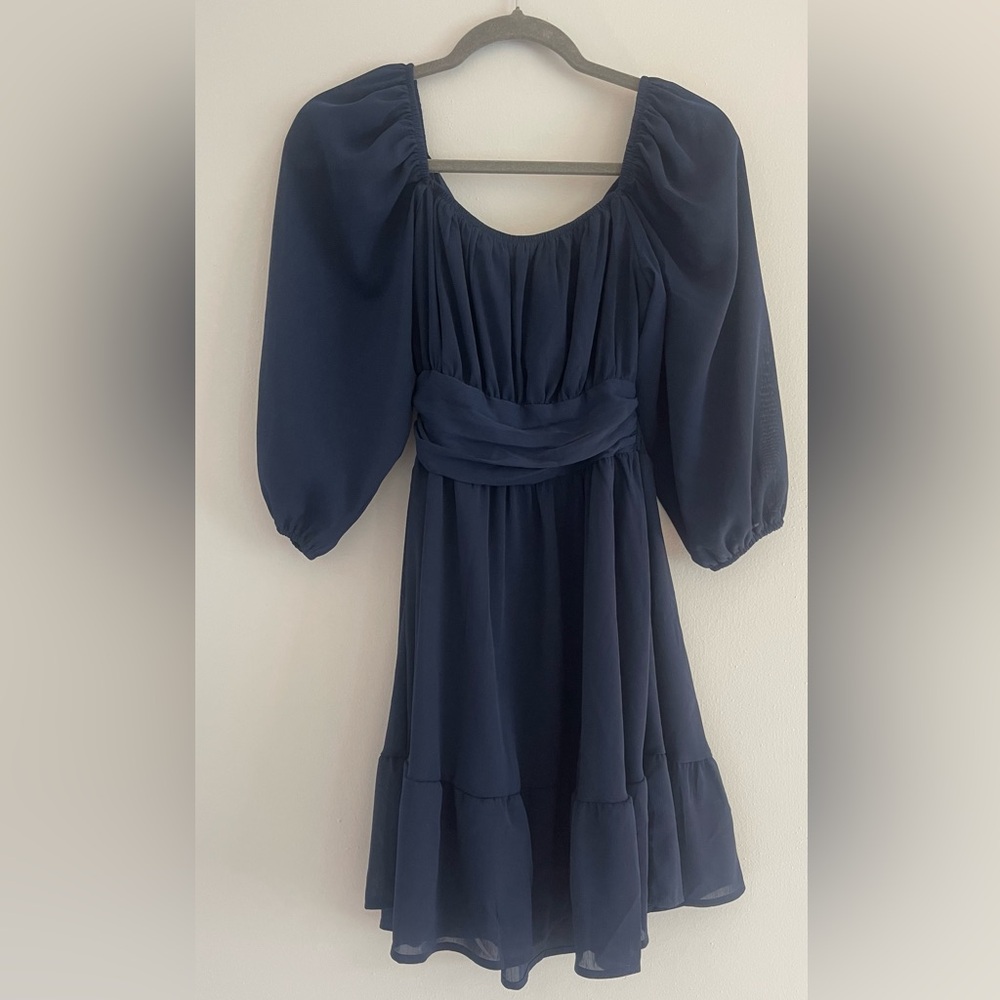 Amazon Women's Long Sleeve Navy Dress